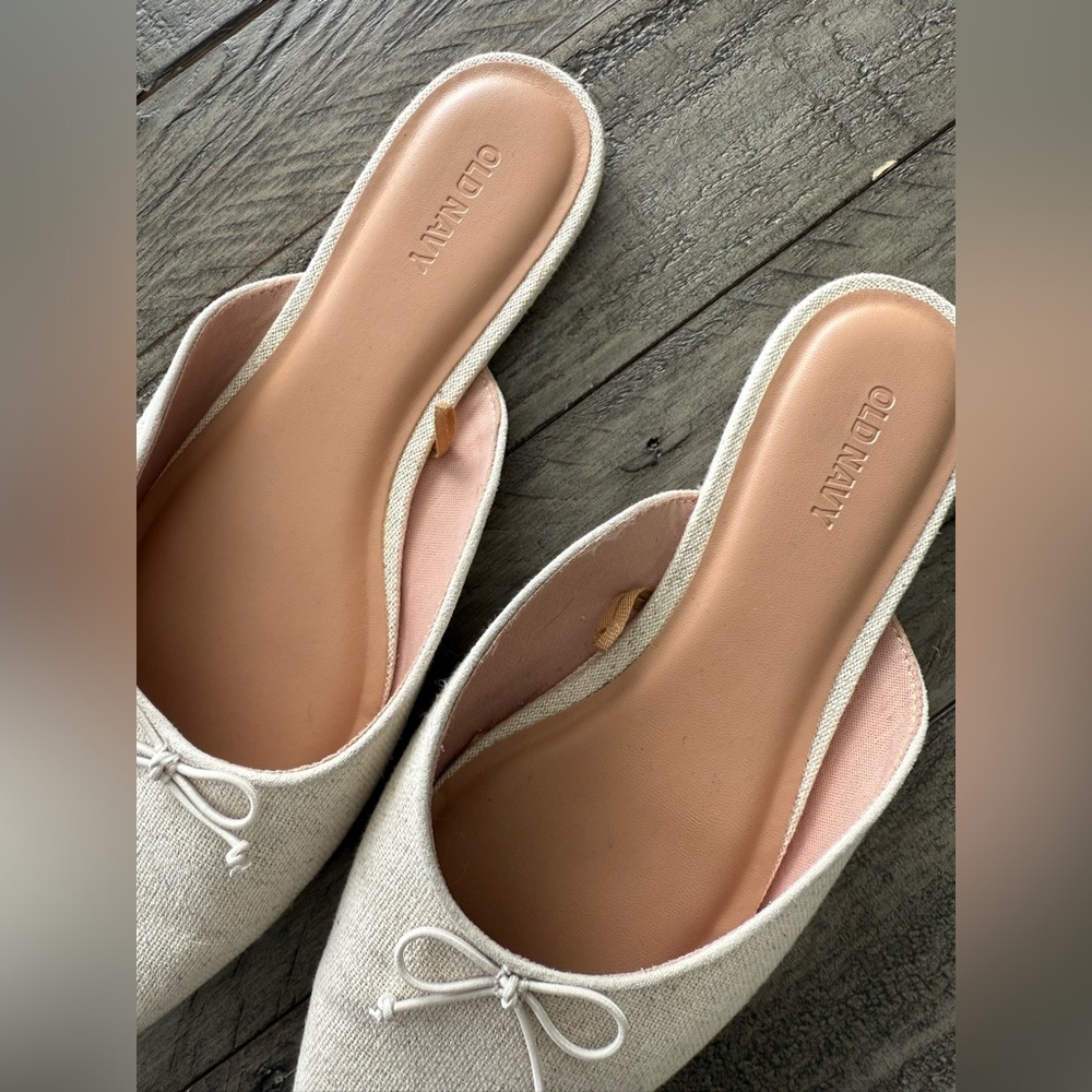 Old Navy Linen Ballet Mule, size 8 - Picture 4 of 8